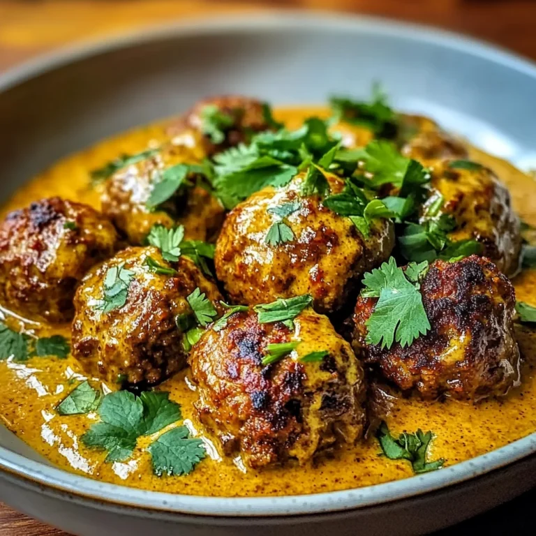 Jerk Meatballs In Coconut Curry Sauce