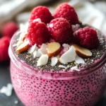 Raspberry Chia Pudding Sweetened with Maple Syrup