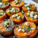 Roasted Sweet Potato Rounds with Honey & Feta