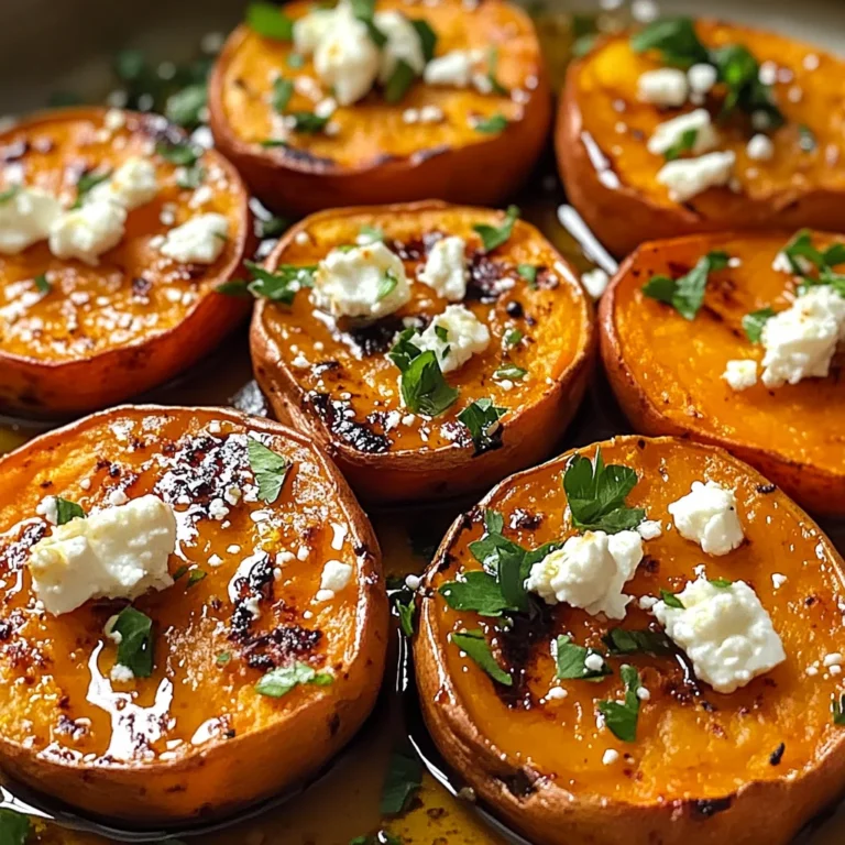 Roasted Sweet Potato Rounds with Honey & Feta Bliss