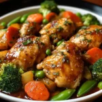 Slow Cooker Honey Garlic Chicken And Veggies Recipe