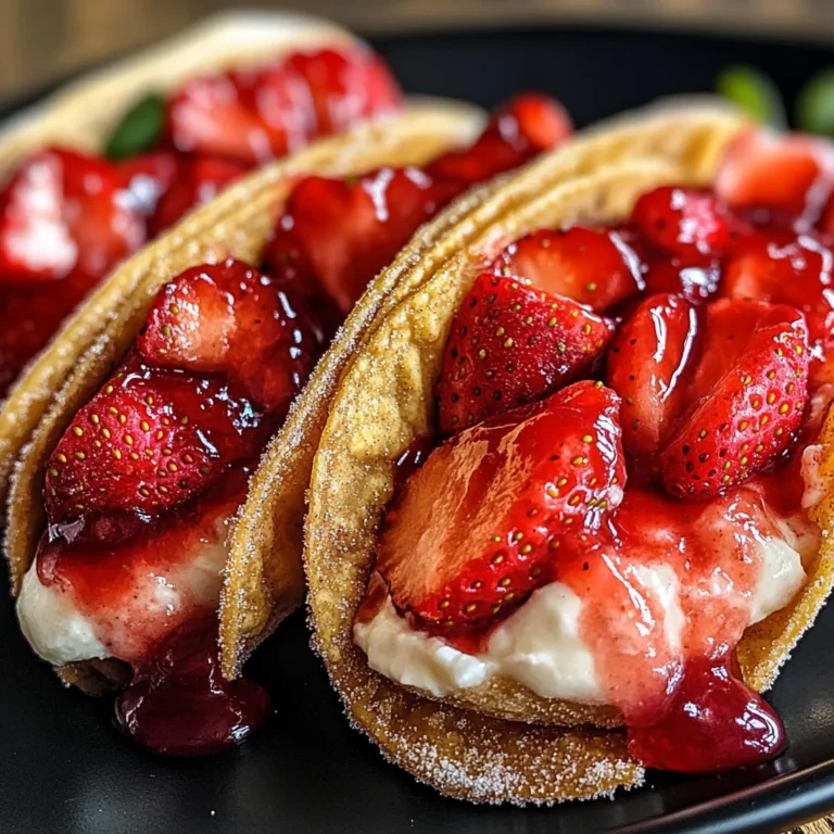 Strawberry Cheesecake Dessert Tacos – Best Sweet Taco Recipe