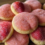 Strawberry Sugar Cookies with Sparkling Strawberry Sugar Recipe