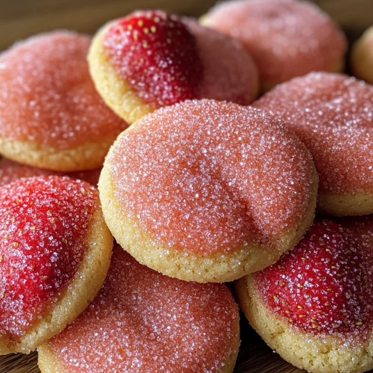 Strawberry Sugar Cookies with Sparkling Strawberry Sugar Recipe