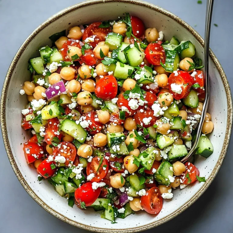 10-Minute Mediterranean Chickpea Salad
