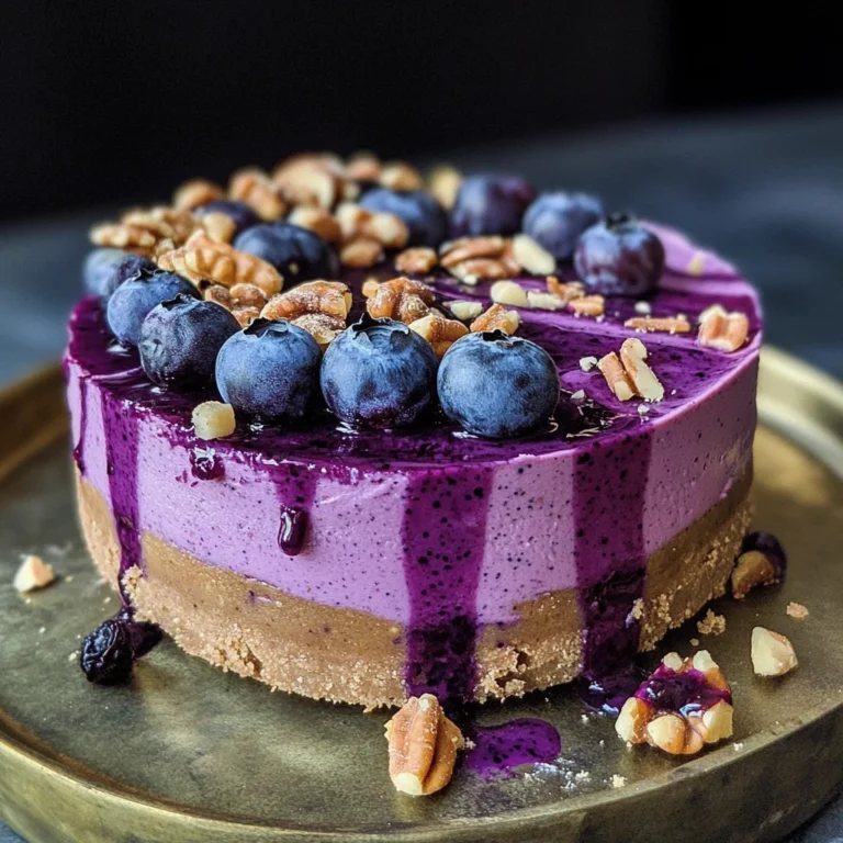 BLUEBERRY ACAI CHEESECAKE