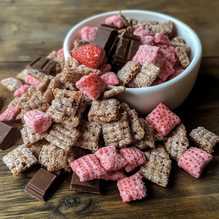 Chocolate Covered Strawberry Puppy Chow