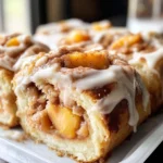 Peach Cobbler Cinnamon Rolls
