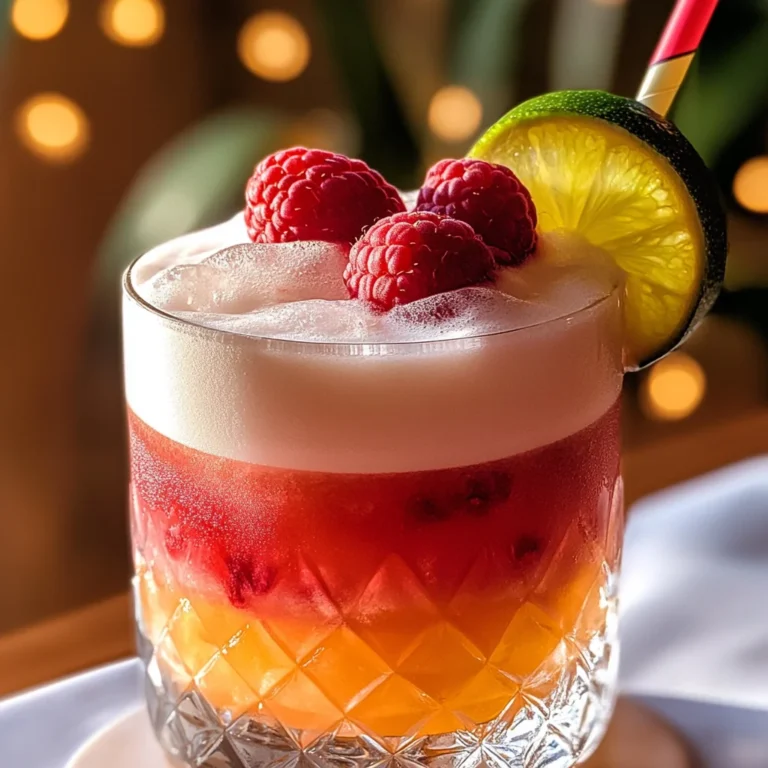 Raspberry Passionfruit Tequila Sour
