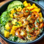 Shrimp Avocado Mango Bowls