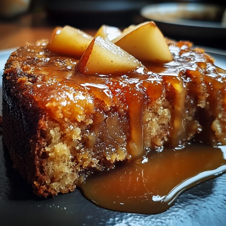 Sticky Pear and Ginger Cake
